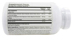 Nutrition facts label for Vitacost Calcium, Magnesium & Zinc - 300 Tablets