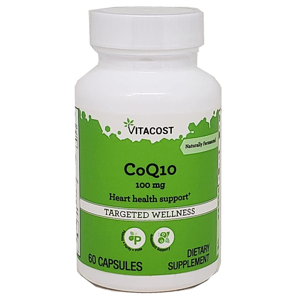 Vitacost CoQ10 100 mg bottle with 60 capsules front view