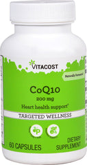 Vitacost CoQ10-200 mg 60 capsules bottle