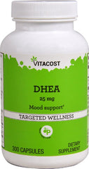 Bottle of Vitacost DHEA Time Released 25 mg - 300 Capsules