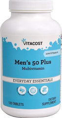 Vitacost Men's 50+ Multivitamin Tablets bottle - 120 count