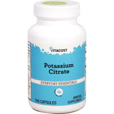 Bottle label: Vitacost Potassium Citrate 99 mg per capsule, 180 capsules