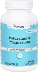 Vitacost Potassium & Magnesium 200 Capsules bottle