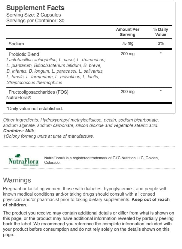 Vitacost Probiotic 15-35 bottle with two capsules and 35 billion CFU on label