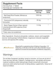 Close-up of Vitacost Red Yeast Rice 1200 mg tablet