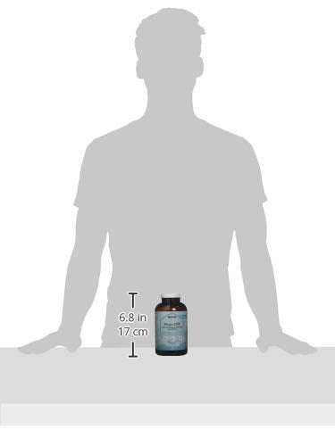 Nutrition label highlighting EPA and DHA per serving on Vitacost Mega EFA Mini Gels
