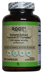 Bottle of Vitacost Turmeric Extract Curcumin C3 Complex with Bioperine – 1,160 mg per serving, 120 capsules