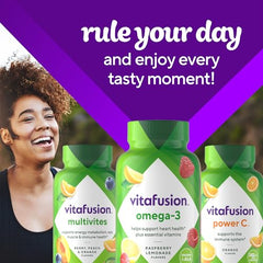 Packaging view of Vitafusion Omega-3 Gummy Vitamins