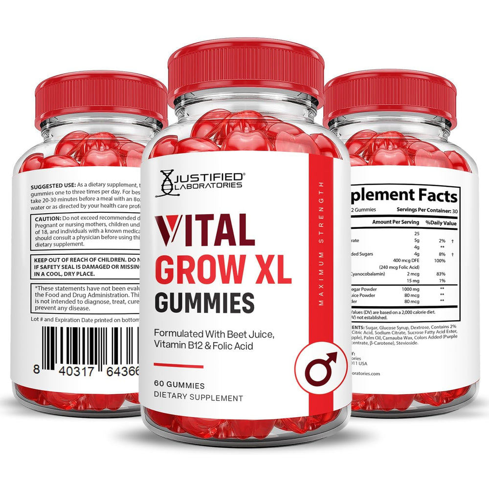 Third-party tested in GMP facility for Vital Grow XL gummies