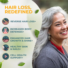 Woman with healthy hair