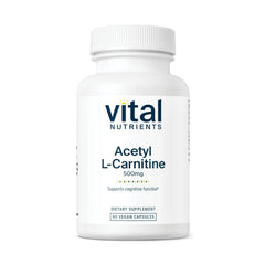 Vital Nutrients Acetyl L-Carnitine 500mg bottle front