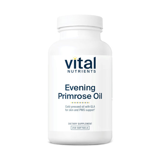 Bottle of Vital Nutrients Evening Primrose Oil 1000mg, 250 softgels