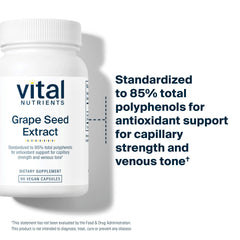 Grape seeds with antioxidant symbolism