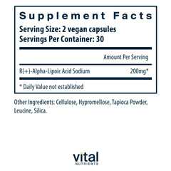R-Lipoic acid energy support visual