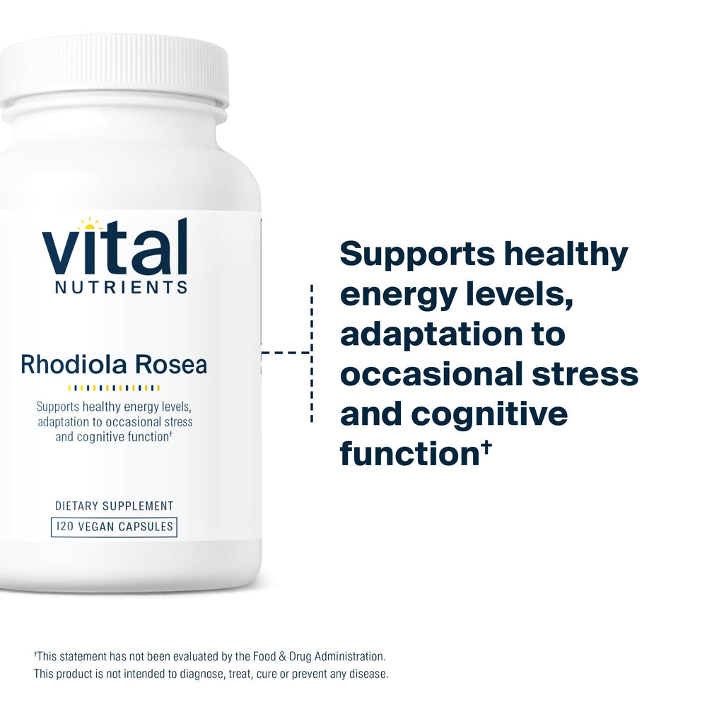 Healthcare practitioners reviewing Vital Nutrients Rhodiola Rosea product