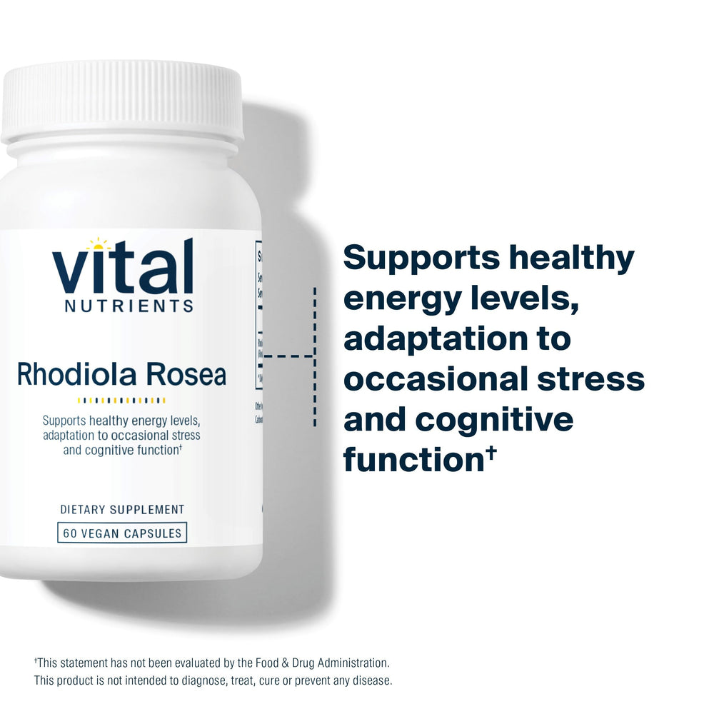 Healthcare practitioners using Vital Nutrients Rhodiola Rosea