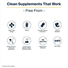 Vital Nutrients Sleep + Recover label detail showing vegan, gluten-free formula