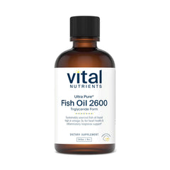 Vital Nutrients Ultra Pure Fish Oil 2600 lemon-flavored bottle