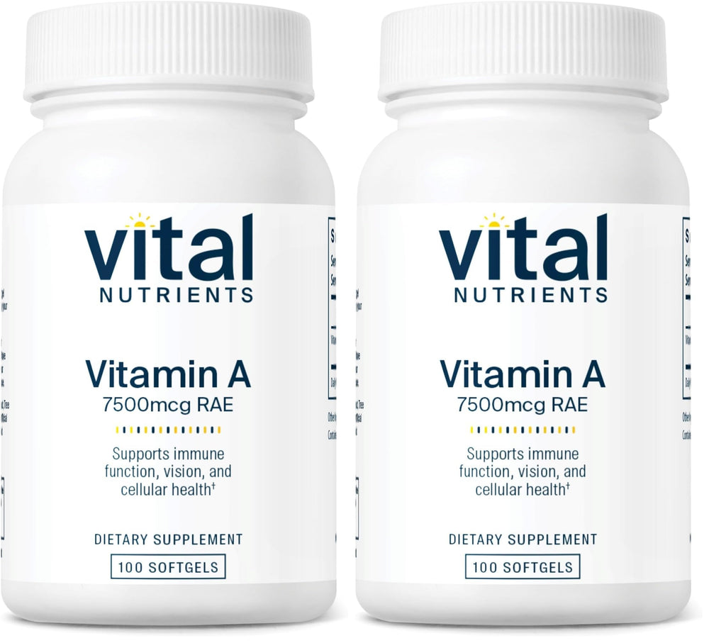 Bottle of Vital Nutrients Vitamin A 7500mcg RAE
