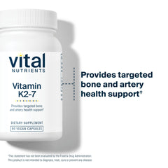 Close-up of Vital Nutrients Vitamin K2-7 packaging