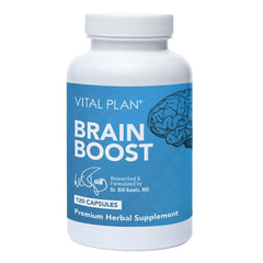 Vital Plan Brain Boost bottle front label