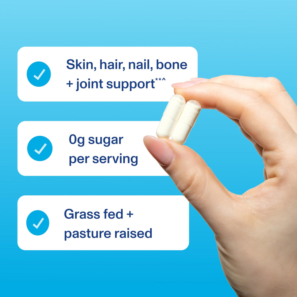 Vital Proteins Collagen Capsules bottle angled shot for product detail