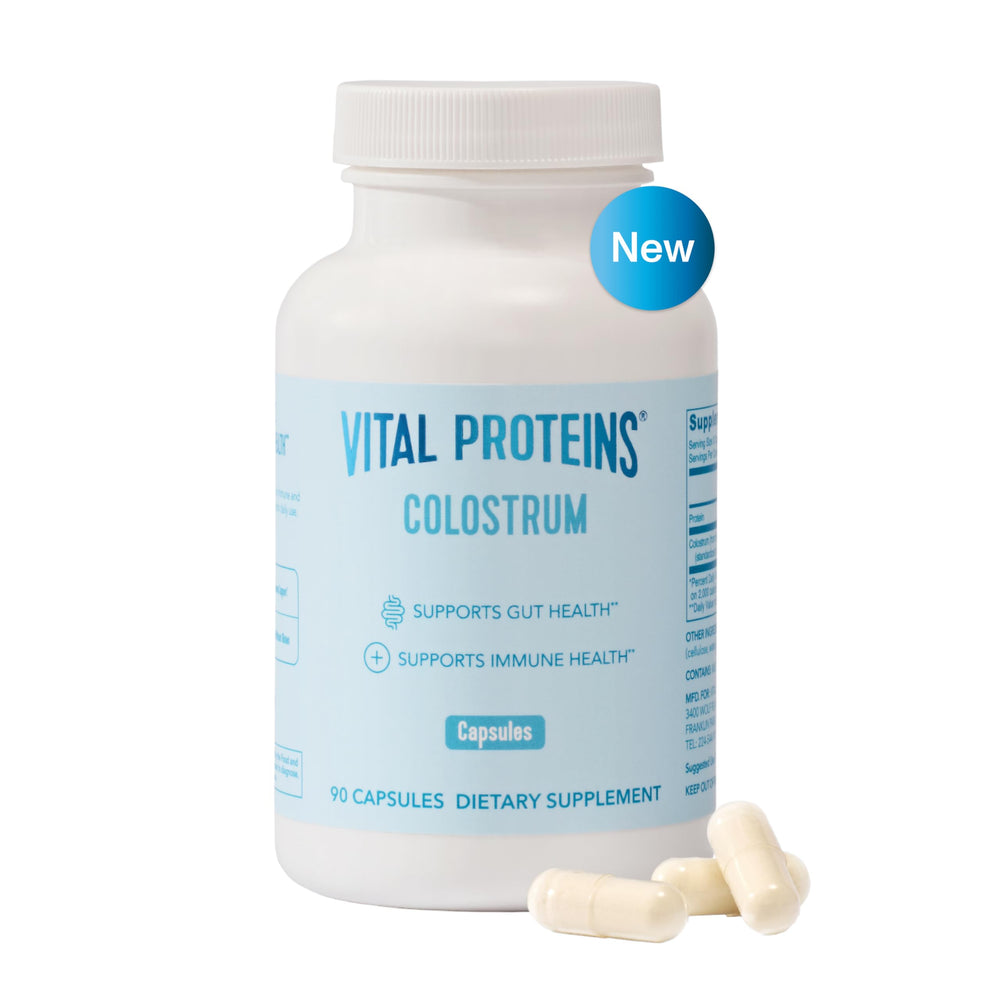 Vital Proteins Bovine Colostrum 90 capsules bottle