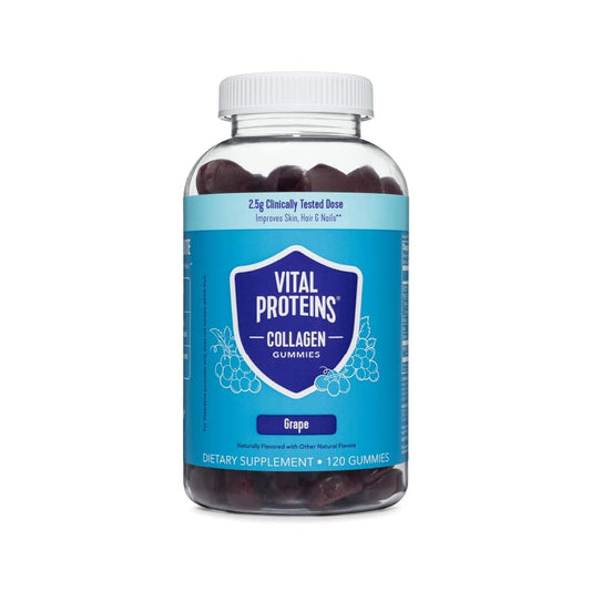 Vital Proteins Collagen Gummies grape flavor bottle front