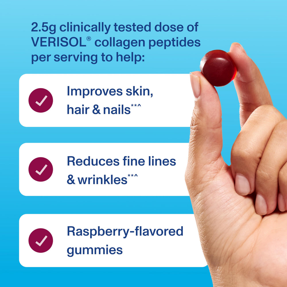 Ingredient panel showing VERISOL collagen peptides