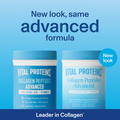 Close-up of collagen peptides powder in scoop