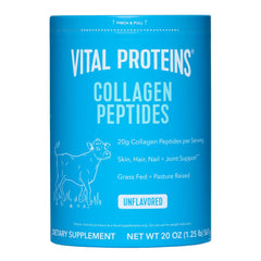 Vital Proteins Collagen Peptides Unflavored 20oz paperboard canister
