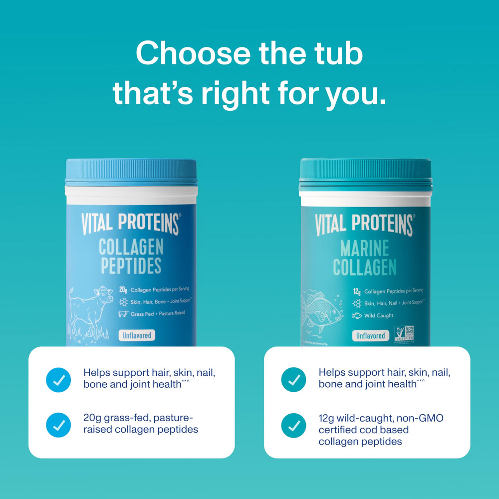 Hydrolyzed marine collagen peptides dissolve easily in water
