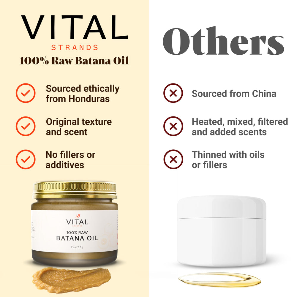 Raw batana oil ingredients and Honduras origin