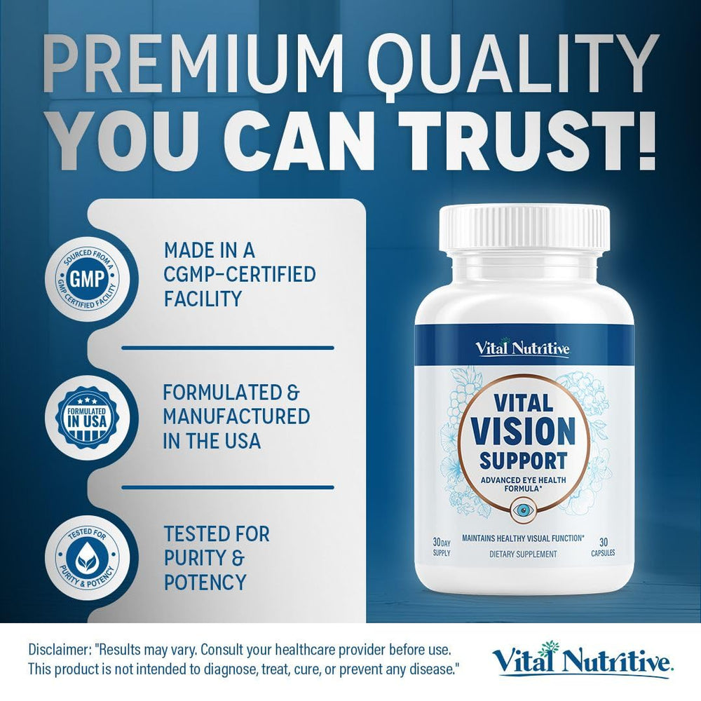 Vital Vision Support packaging and box