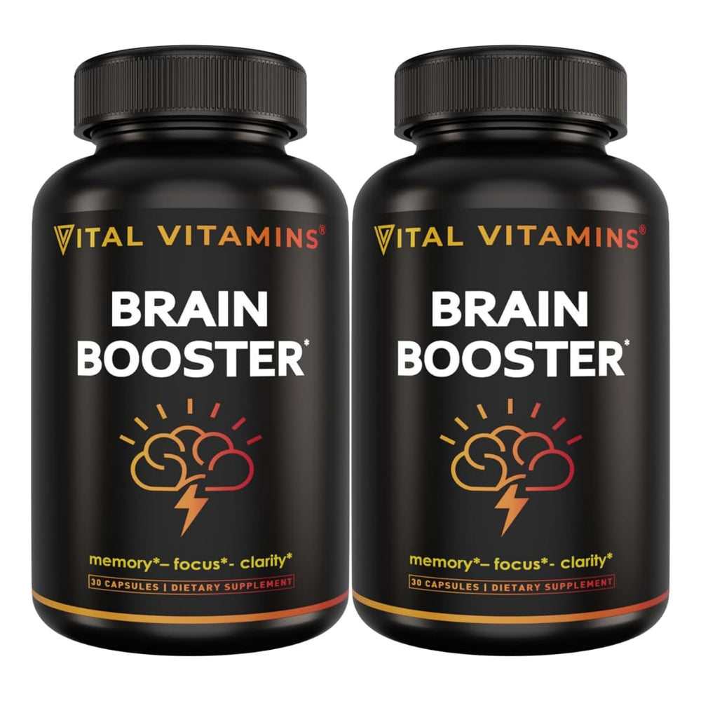 Bottle of Vital Vitamins brain supplement 2-pack