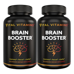 Bottle of Vital Vitamins brain supplement 2-pack