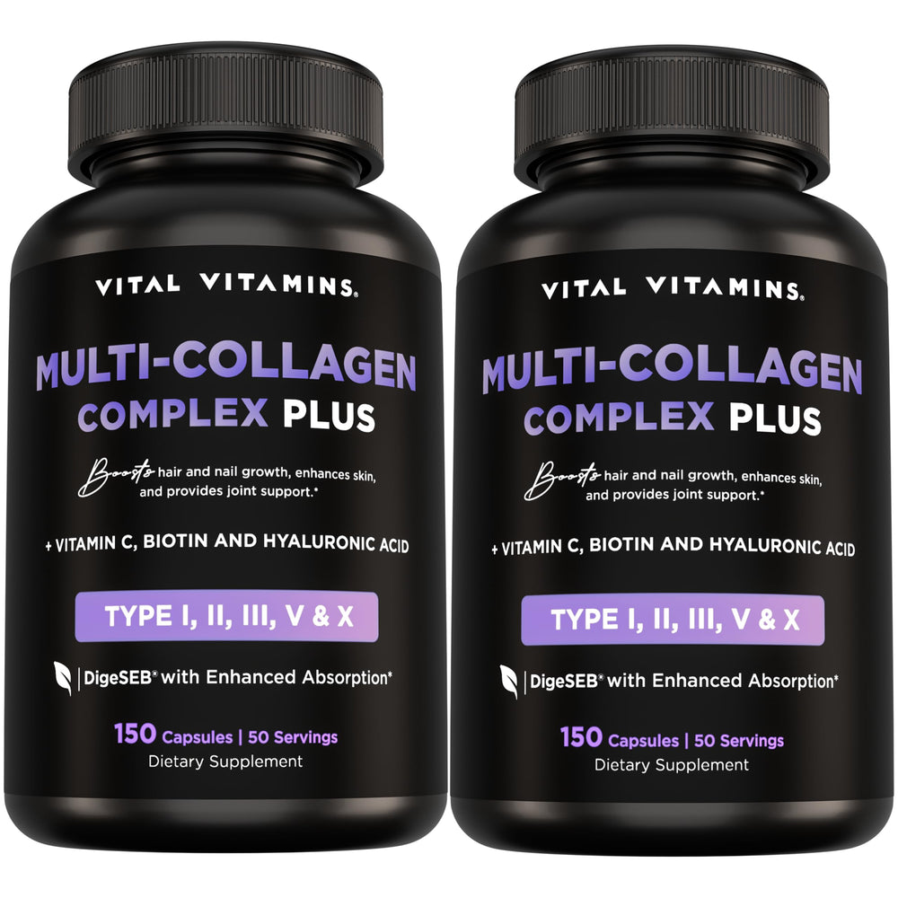 Vital Vitamins Multi Collagen Plus bottle for daily beauty support