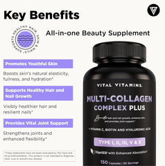 Vital Vitamins collagen type II with hyaluronic acid supports joint comfort