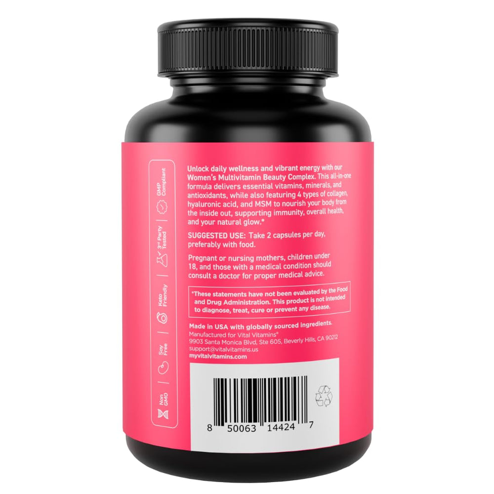 Healthy glow and radiant skin promoted by Vital Vitamins