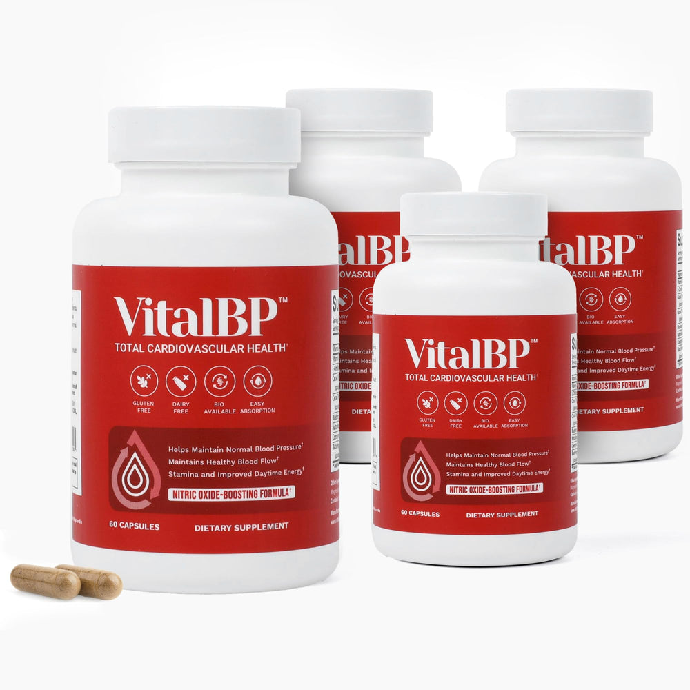 VitalBP 4 Pack front view of bottles