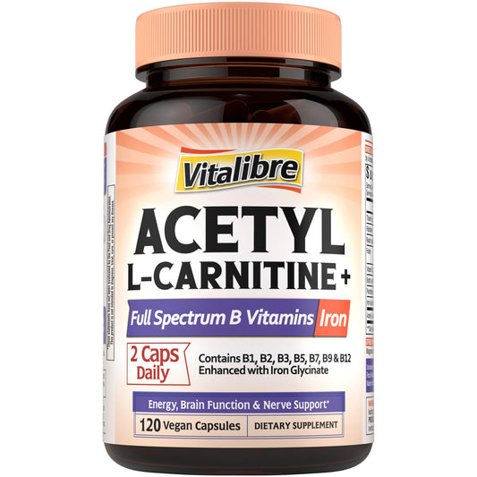 Vitalibre Acetyl-L-Carnitine HCl 1250mg bottle with label