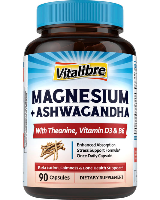 Product hero image for Vitalibre Magnesium Complex with Ashwagandha and L-Theanine