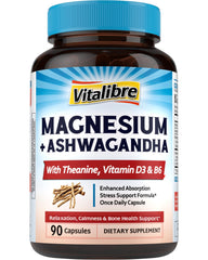 Product hero image for Vitalibre Magnesium Complex with Ashwagandha and L-Theanine