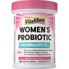 Vitalibre Women's Probiotic Plus bottle front view