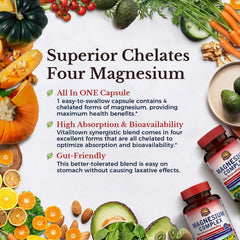 Close-up of magnesium capsules in Vitalitown Magnesium Complex