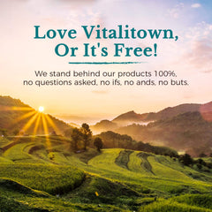 Close-up packaging and label design of Vitalitown Probiotics