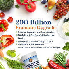 Nutritional facts panel on Vitalitown Probiotics label