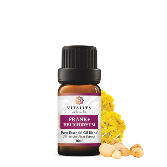 Vitality Extracts Frank+ Helichrysum essential oil blend 10ml bottle