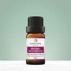 Vitality Extracts Frank+ Helichrysum 10ml bottle with packaging box