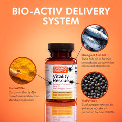 Illustration of EPA and DHA omega-3 with Vitality Rescue.